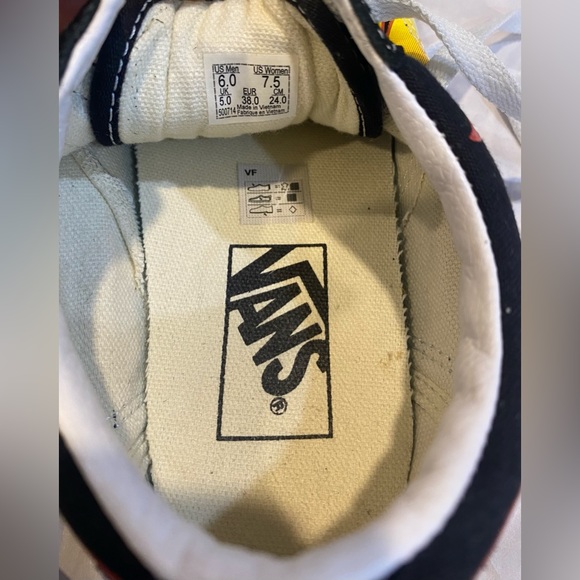 VANS Old Skool Classic Flame Skateboard Sneakers 500714 low Top Men 6 Women 7.5 - Picture 7 of 8